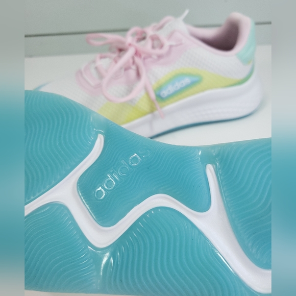 Adidas Primrose Sleek White Hazy Sky FZ3215 Running shoes Sneakers Women's Sz 7 - Picture 9 of 11